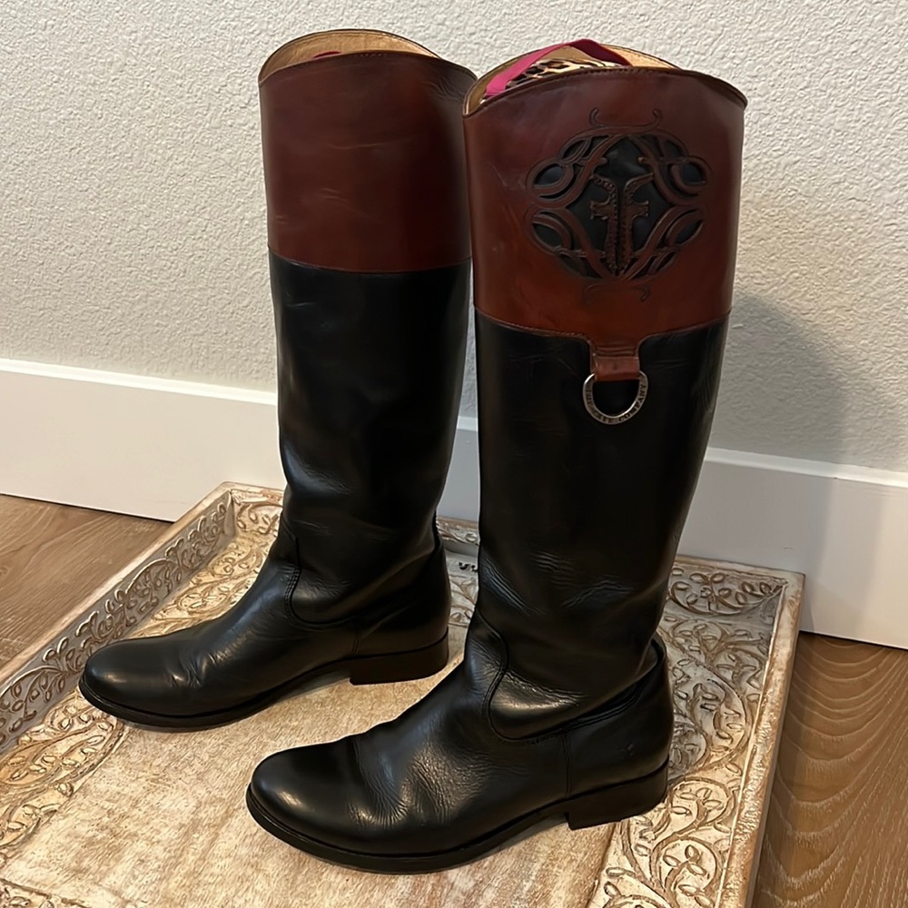 COPY - GUC Black and Brown Frye Ridding Boot